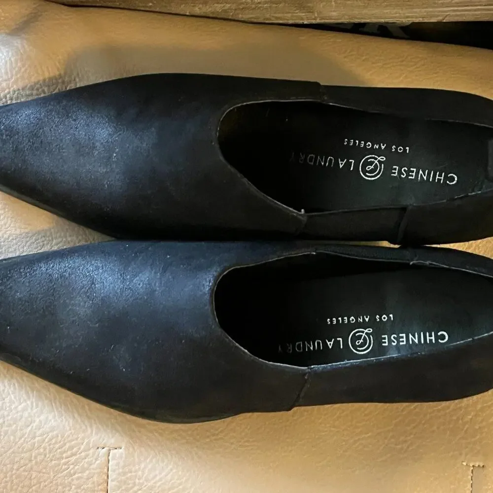 Chinese Laundry  Gini Black Ankle Boots   Sz 7 1/2
